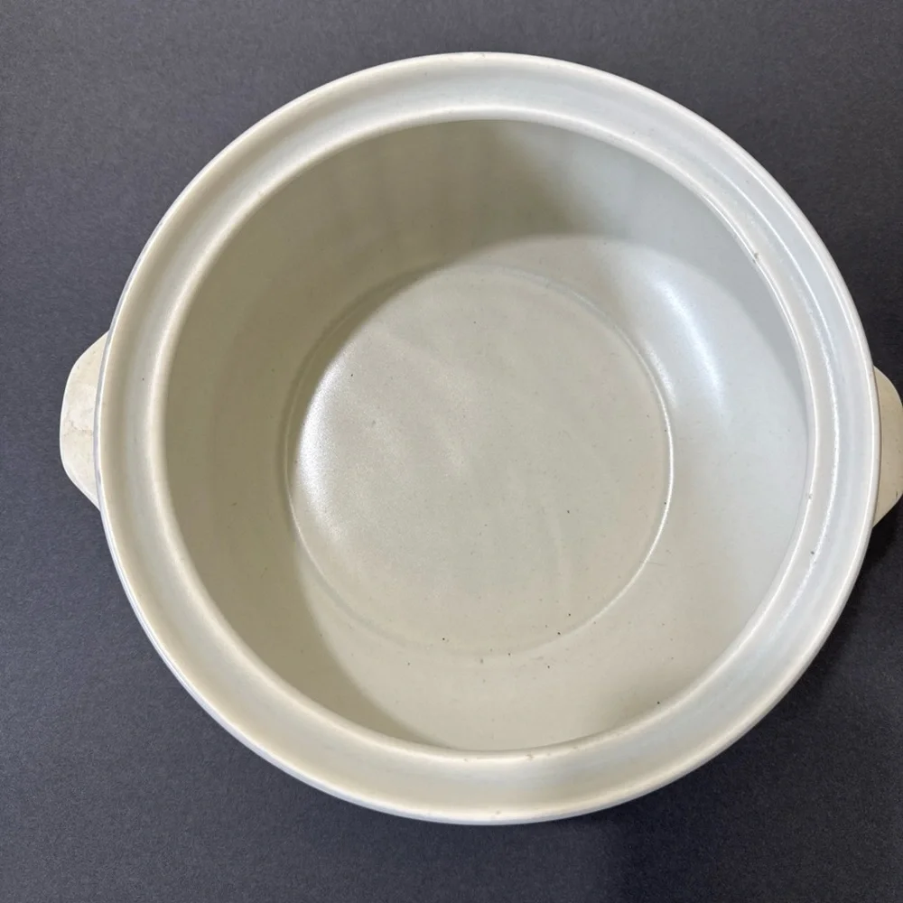 PFALTZGRAFF Vintage Casserole Dish Ivory Stoneware 8” Pot Oven & Microwave Safe